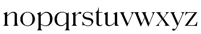 Schnyder Wide S Light Font LOWERCASE