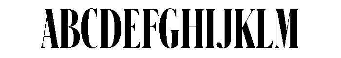 Schnyder X Condensed L Bold Font UPPERCASE