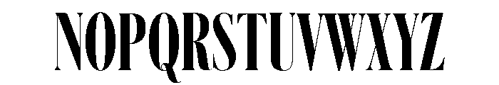 Schnyder X Condensed L Bold Font UPPERCASE