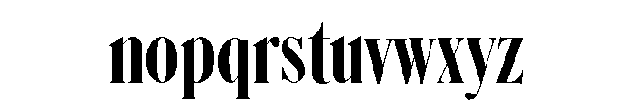 Schnyder X Condensed L Bold Font LOWERCASE