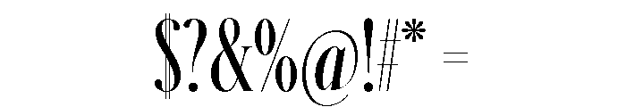 Schnyder X Condensed L Light Font OTHER CHARS
