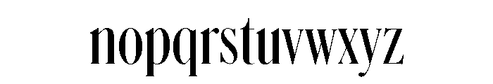 Schnyder X Condensed L Light Font LOWERCASE