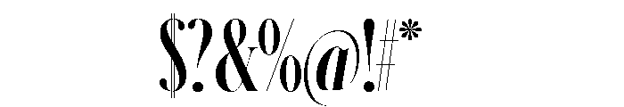 Schnyder X Condensed XL Demi Font OTHER CHARS