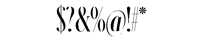 Schnyder X Condensed XL Light Font OTHER CHARS