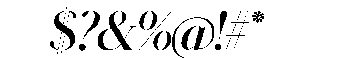 Schnyder XL Bold Italic Font OTHER CHARS