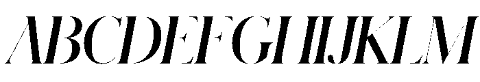 Schnyder XL Bold Italic Font UPPERCASE