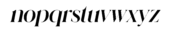 Schnyder XL Bold Italic Font LOWERCASE