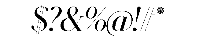Schnyder XL Demi Italic Font OTHER CHARS