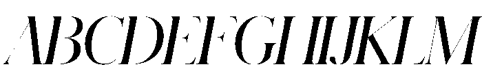 Schnyder XL Demi Italic Font UPPERCASE