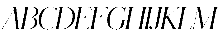 Schnyder XL Light Italic Font UPPERCASE