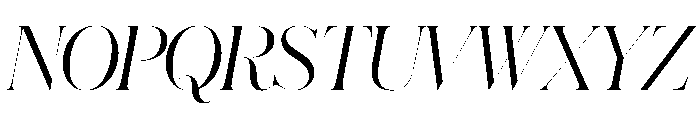 Schnyder XL Light Italic Font UPPERCASE