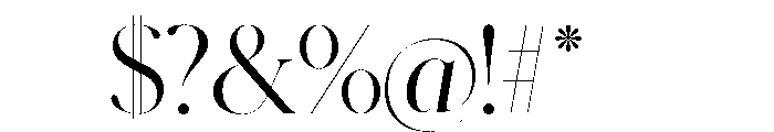 Schnyder XL Light Font OTHER CHARS