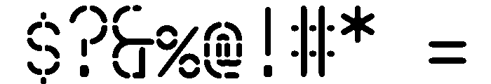 Schriftsystem StencilPill Font OTHER CHARS