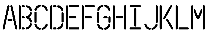 Schriftsystem StencilPill Font UPPERCASE