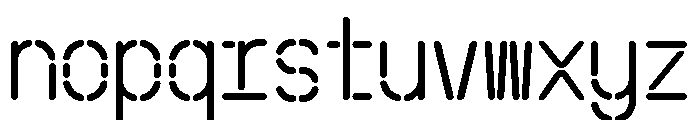 Schriftsystem StencilPill Font LOWERCASE