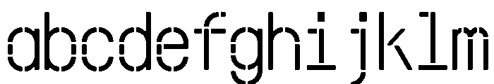 Schriftsystem StencilRound FONT
