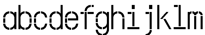 Schriftsystem Stencil FONT