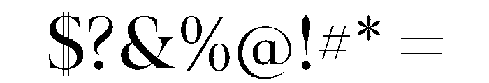 Scilla Regular Font OTHER CHARS