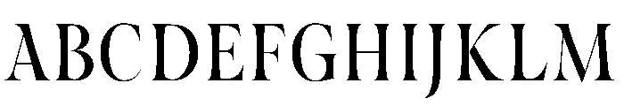 ScillaNarrow Regular Font UPPERCASE