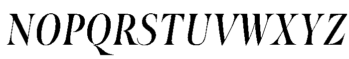 ScillaNarrow RegularItalic Font UPPERCASE