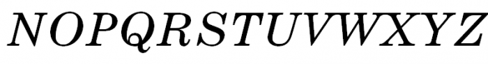 SchoolBook Italic Font UPPERCASE