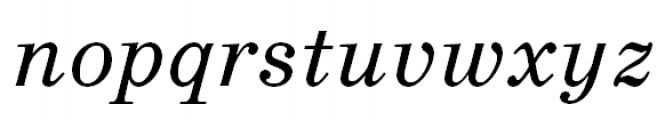 SchoolBook Italic Font LOWERCASE