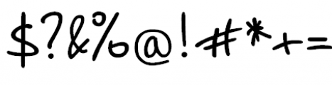 Script Breeze Regular Font OTHER CHARS