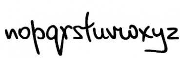 Script Breeze Regular Font LOWERCASE