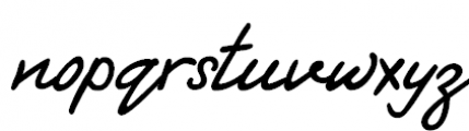 Script Stream Regular Font LOWERCASE