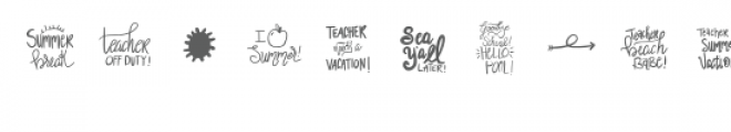 school's out for summer dingbat font Font UPPERCASE