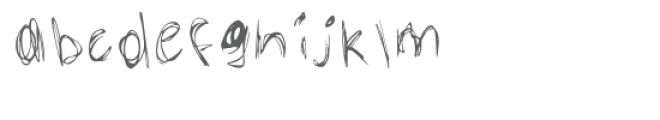 scribbled font Font LOWERCASE