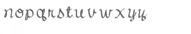 script font Font LOWERCASE