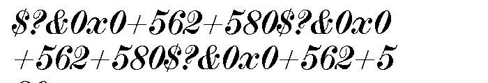 Scotch Modern Bold Italic Font OTHER CHARS