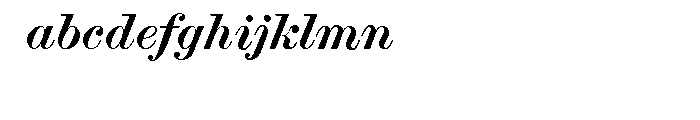 Scotch Modern Bold Italic Font LOWERCASE