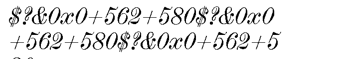 Scotch Modern Italic Font OTHER CHARS