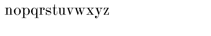 Scotch Modern Regular Font LOWERCASE