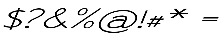 ScrapbookCurls-ExtraExpItalic Font OTHER CHARS