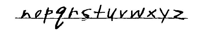 Scrawl Writtenhouse Font LOWERCASE