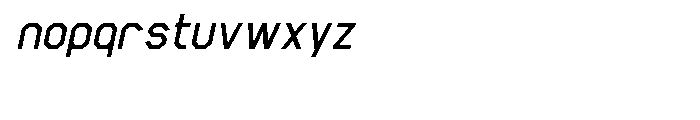 Scriber Bold Italic Font LOWERCASE