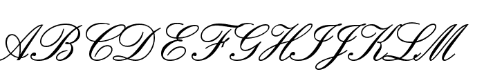 Script 33 Normal Font UPPERCASE