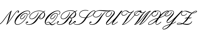 Script 33 Normal Font UPPERCASE