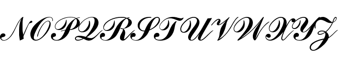 Script 92 Normal Font UPPERCASE