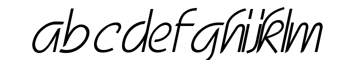 Scroll Italic Font LOWERCASE
