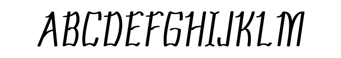 Scrunch-CondensedItalic Font UPPERCASE