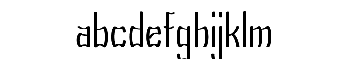 Scrunch-CondensedRegular Font LOWERCASE