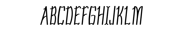 Scrunch-ExtracondensedItalic Font UPPERCASE