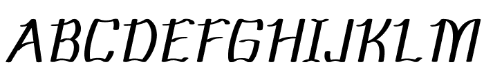 Scrunch-Italic Font UPPERCASE