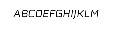 Schwager Sans Regular Italic Font UPPERCASE
