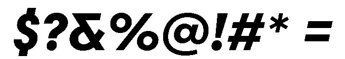 Scandia Bold Italic Font OTHER CHARS