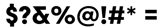 Scandia Bold Font OTHER CHARS